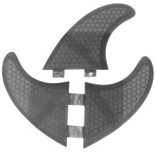 3 Stück Glasfaser- Surfboard-Finnen G3/G5 Thruster-Set Schwarz für enge Turns