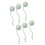6PCS Sisal Balls Chewing Toy for Cats-Single tail mint gre 1