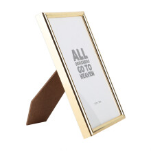 Gold Metal Picture Frame, Scandinavian Style Gold Frame for Family Photos, Craftsmanship Like Art, Elegant Home Decor