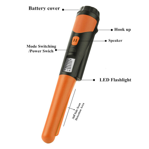 Ανιχνευτής Μετάλλων Pinpointer με Οθόνη LCD, Αδιάβροχος Ανιχνευτής Μετάλλων IP68 2
