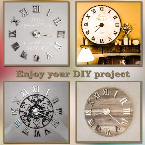 Silent Movement Kit For Diy Wall Clock, Clock Movement Kit With Aluminum Clock Hands For Customizable Clock 2