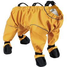 Dog Pants with Foot Protectors for Indoor Outdoor-S Yellow