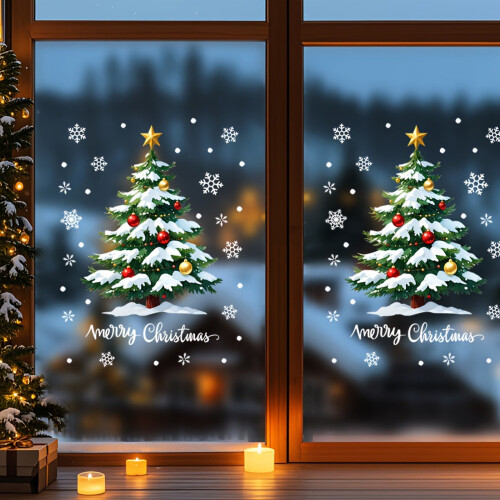 Christmas Window Clings Christmas Window Decorations-13 1