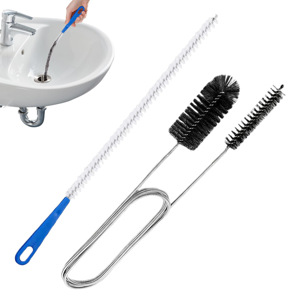 Sink Drain Brush 2Piece Long Drain Cleaning Set, Plumbing Drainage Tool For Kitchen, Bathroom, Shower, Sewer, Hvac 9105992433261
