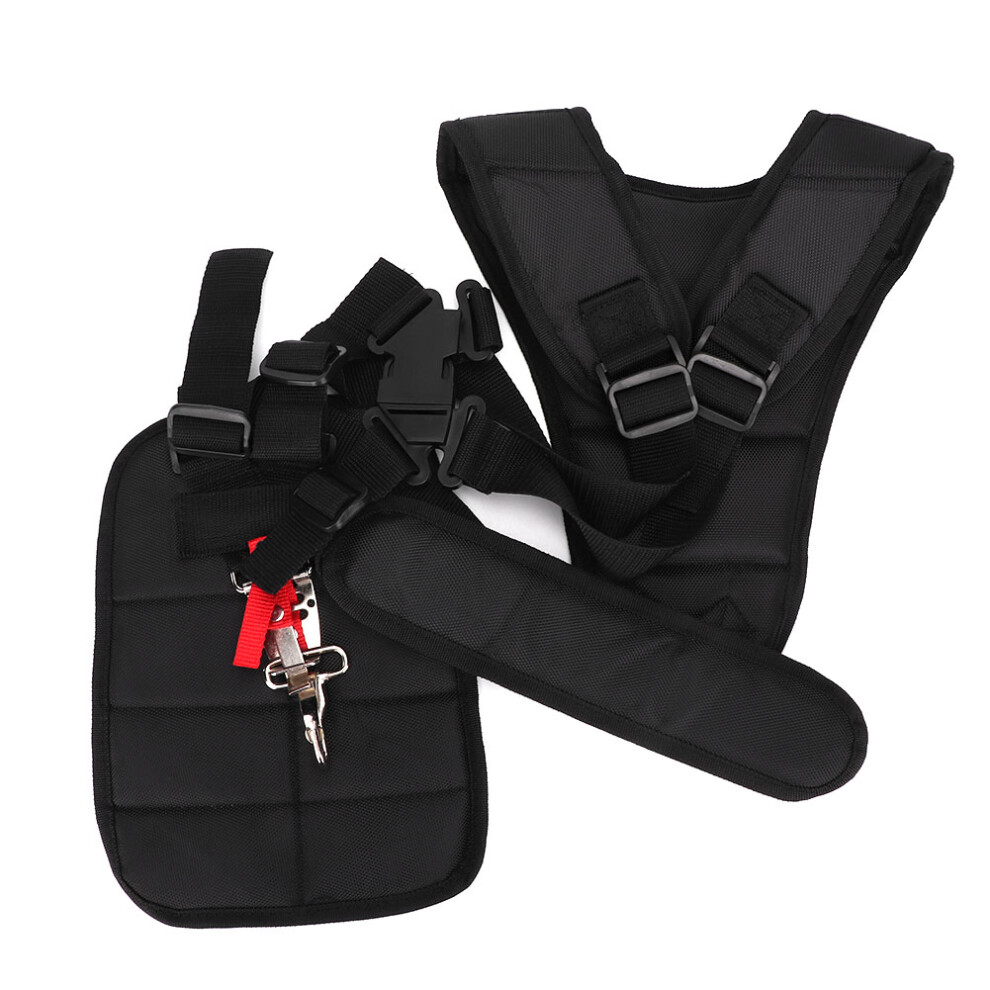 Comfort Double Shoulder Harness, Adjustable For All Weights And Heights, Perfect For Trimmers, Brush Saw, Chainsaw, Brush Cutter (Black) 9012352908249