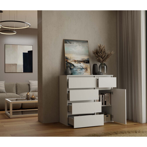 Commode Malwa 1D5S BLANC 2