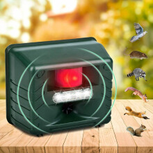 Hochentwickelter Ultraschall-Tiervertreiber für den Außenbereich, akustischer Alarm mit Bewegungsmelder, wasserdichtes Design für effiziente