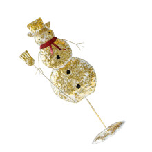 Jolie Figurine de bonhomme de neige en fer,-S bonhomme de neige
