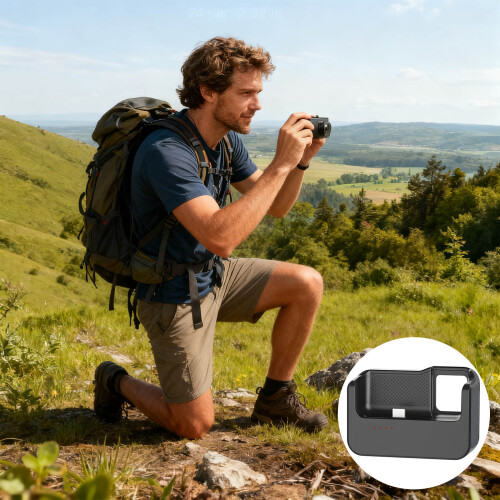 Fast Speed Charging Thumb Camera Power Supply Travel-White 1