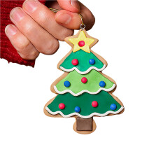 Christmas Refrigerator Magnet, Snowman Snowflake Magnetic-C