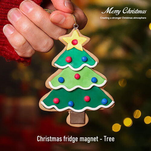 Christmas Refrigerator Magnet, Snowman Snowflake Magnetic-C 1