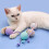 6PCS Cats Sisal Balls Cotton Rope-Single tail mint gre 3
