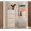 Commode ALMA WHITE 4 portes 4 étagères 10