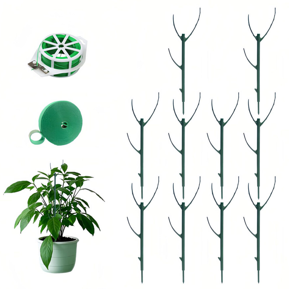 (10PCS20m wirestick) Mesh Plants Support Stick Stackable Anti-Corrosion Tomato Growth-image-OPC-PNBCJZ6-NEW