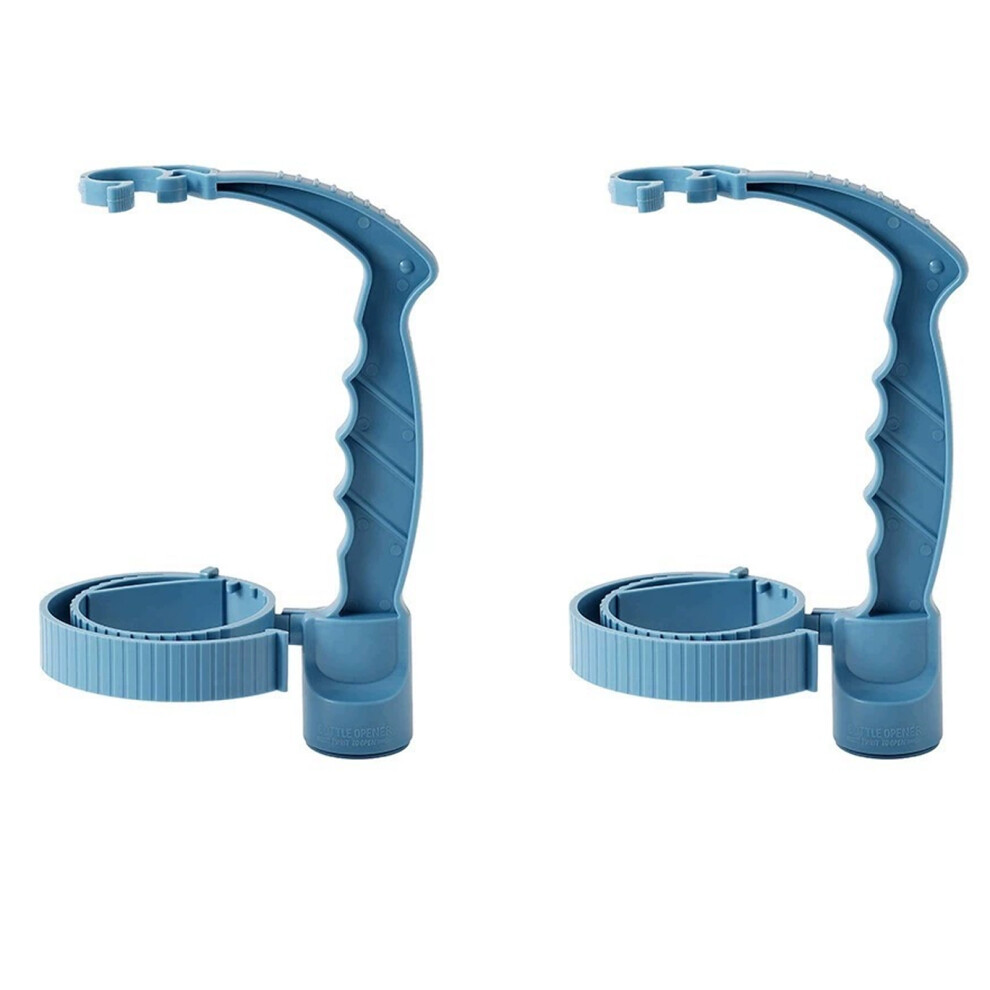 (blue) 2pieces Bottle Drink Grip With Handle Beverage Bottle Tool Adjustable-image-OPC-PNBCMWX-NEW