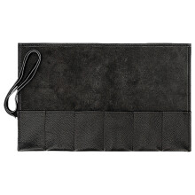 Stylish Leather Watch Wrap Bag Elegant Mechanical Watches-Black