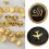 Airport Uniform Buttons Rustproof Metal Buttons-Style 5 1 3