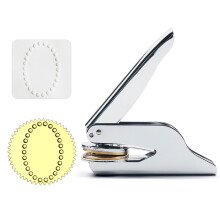 Embossing zegel stempel roestvrij staal-ovale tamboerijn