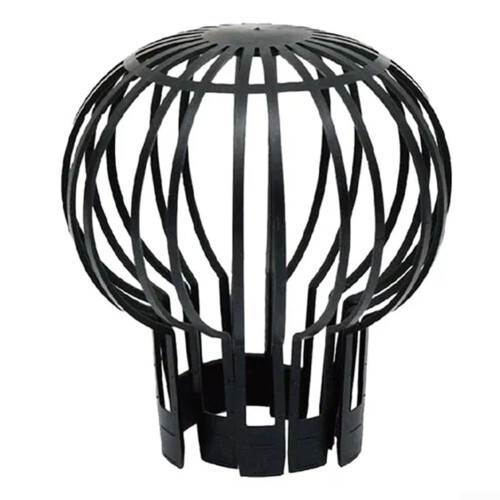 Plastic Down Pipe Gutter Balloon Guard Filter Strainer Expandable Leaf Debris Guard For Home Drainage System Black