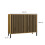 KAMARO 2D SLIM Commode, Artisan Eikenhout, Lattenfront 5