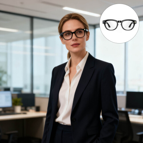 Voices Command Glasses Visual Clear Lightweight Frame Whole Day 1
