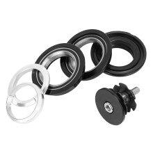 Aluminium-Vorderrad-Fahrradsteuersatzlager-Schale – Schwarz, 28,6 mm/44 mm