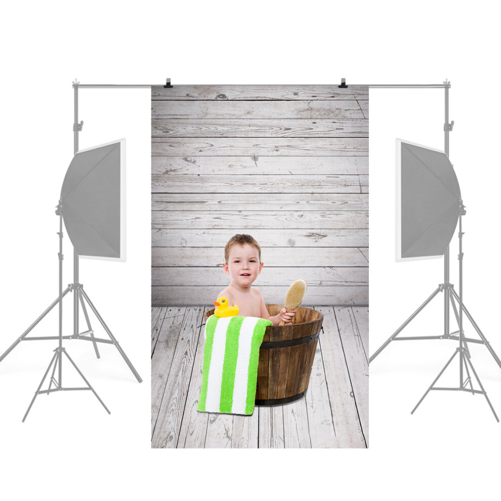 Newborn Baby Photography Backdrop - Vintage Wood Fabric For Studio K-9882 Grain 8351364183024