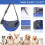 (Pink, L) Small Breathable Mesh Pet Carrier Shoulder Bag with Adjustable Strap 4