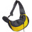(Yellow, L) Small Breathable Mesh Pet Carrier Shoulder Bag with Adjustable Strap 2
