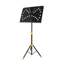 Travel Music Stand Height Adjustable Portable Folding Sheet Music Stand For Violin And Ukulele 48.5 X 140.5 Cm Black