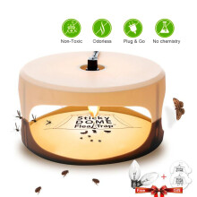 Trappole naturali per pulci e pulci, sicure e non tossiche per la casa, con delicata attrazione termica, design portatile per un efficace controllo