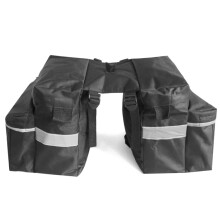 Bolsa de bicicleta de grande capacidade com compartimentos convenientes para guardar itens, resistente à água, ideal para suas aventuras urbanas e