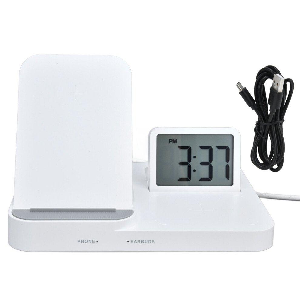 Smart Wireless Charging Solution, Power Delivery 3.0 For Rapid Charging, Intelligent Protection System, Supports Vertical And Horizontal Chargi White 9094122702950