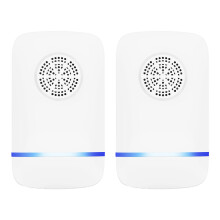 Repelente eletrônico ultrassônico para controle de pragas, seguro para uso interno. Proteja sua família com defesa 360 não tóxica contra