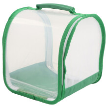 Maniglia di trasporto portatile Habitat per farfalle Gabbia a rete per insetti Recinto per bruchi Terrario di osservazione Design trasparente per un