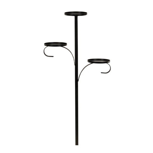 Practical 3 Layer Candelabra Tree Toppers Black Christmas-60cm
