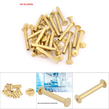 20pcs M5 Flat Head Book Album Rivets Set 35mm Durable Copper