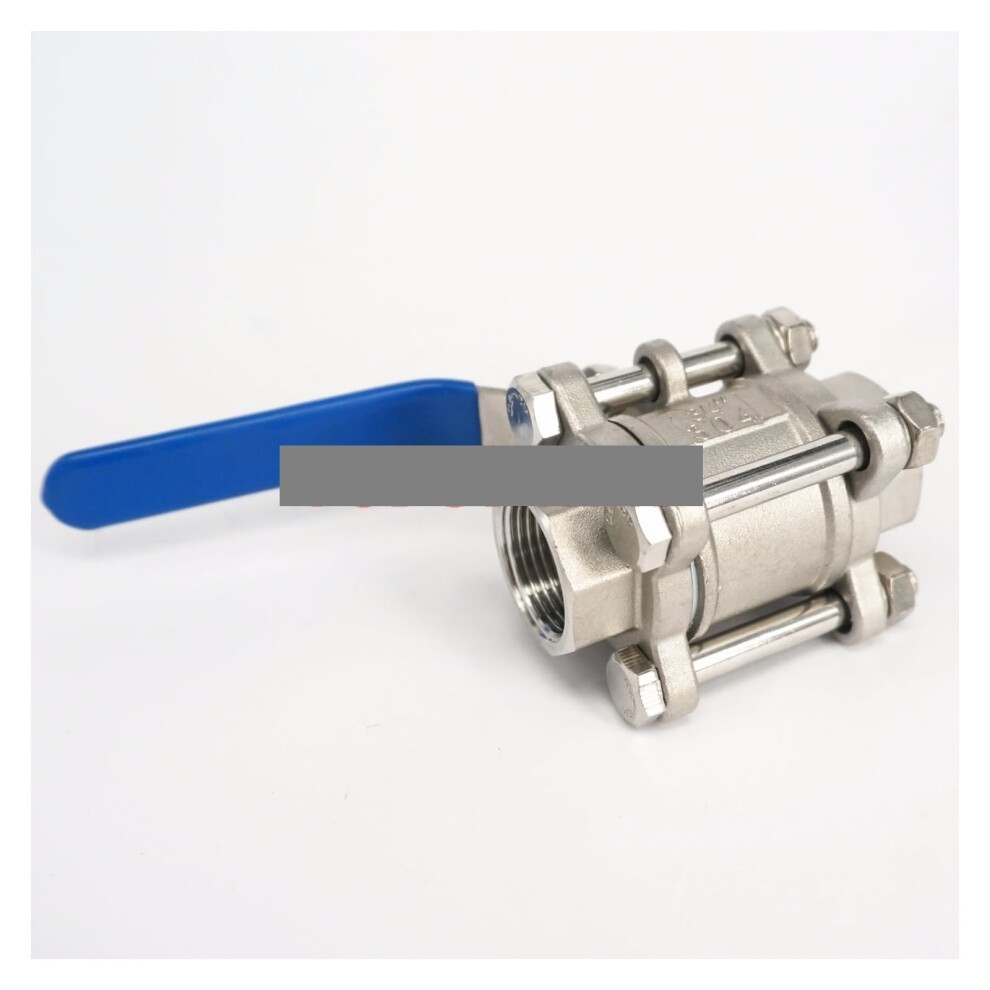 Dn6 1/4' Female Thread 304 Stainless Steel 3Piece Type Ball Valve Oil Water Air 229 Psi Oil Water Air Compatible 9339159482049