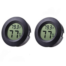 Bærbart hygrometertermometer, mini-hygrometertermometer for instrumentverksteder og biblioteker, med digital LCD-skjerm og bredt måleområde,