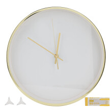 Modern Clock With Minimalist Straight Cut Case, Ultra Quiet Quartz Movement Ensures Precise Time Without Disturbance, Vibrant Addition In Gold For A S
