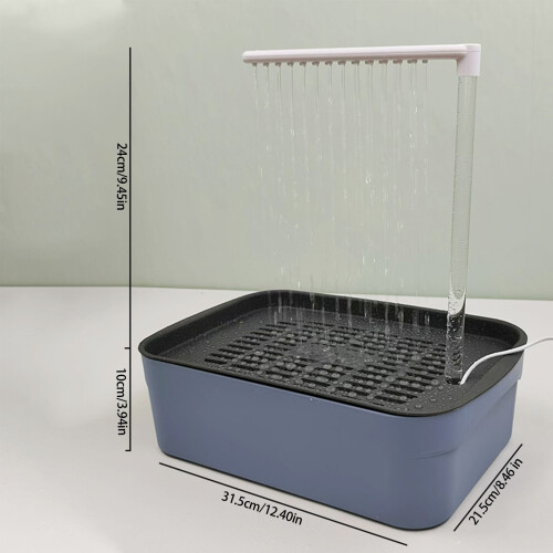 Pet Bird Bath Box Easy to Clean Continuous Water Circulations 2