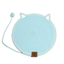Colorful Large Round Cats Scratching Pad Heavy Type Cats-Blue S