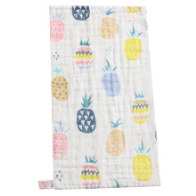 Luxurious Gauze Baby Washcloths Soft Gauze-Colorful pineapple