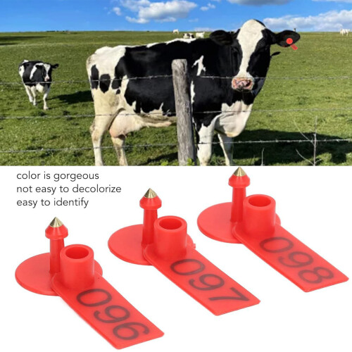 100pack Livestock Cattle Pig Earcon Flexible Earcon-Blue 2