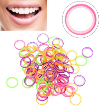 100 Stück Zahn-Gummibänder, elastische Zahnriemen 2,5 Unzen, kieferorthopädisches Werkzeug