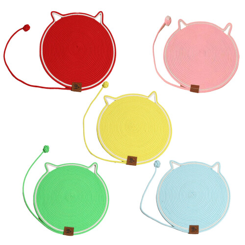 Interactively Cats Scratcher Pad Cats Wall Scratcher-Red S 1