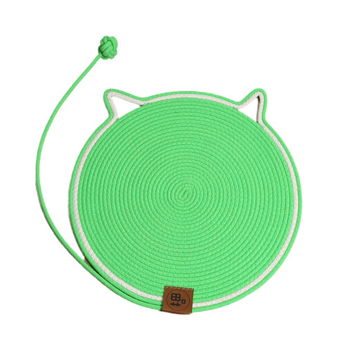 Colorful Large Round Cats Scratching Pad Heavy Type-Green S