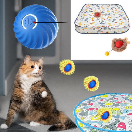 Interaction Cats Play Mat Motion Activated Balls-Set one 1