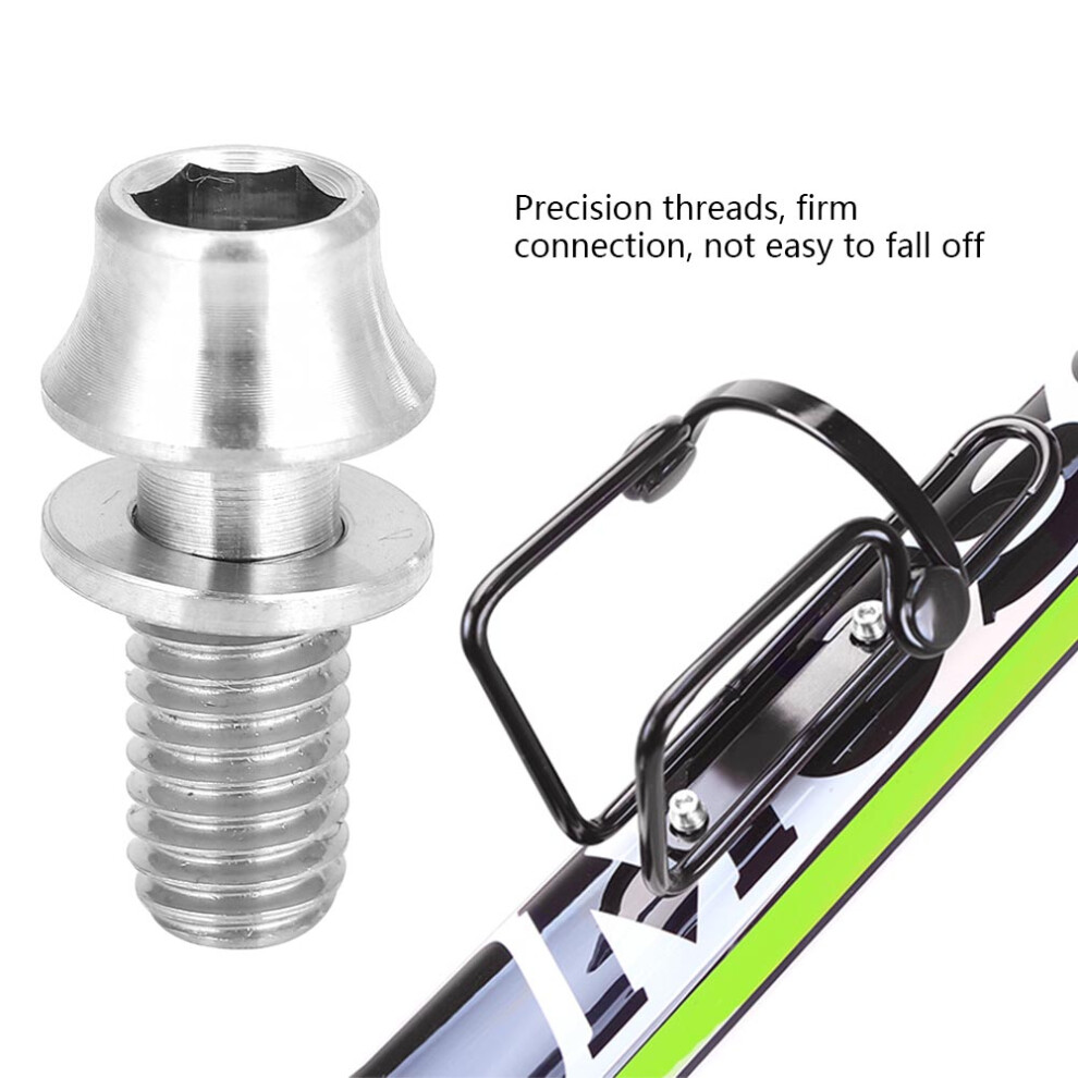 Titanium Alloy Water Bottle Cage Screw Bolt M5x12mm With Washer Durable 6901364189711