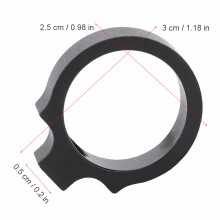 0,760" Inline-Leuchtkranzhalterungen für LT606, 607, 707 Schwarz